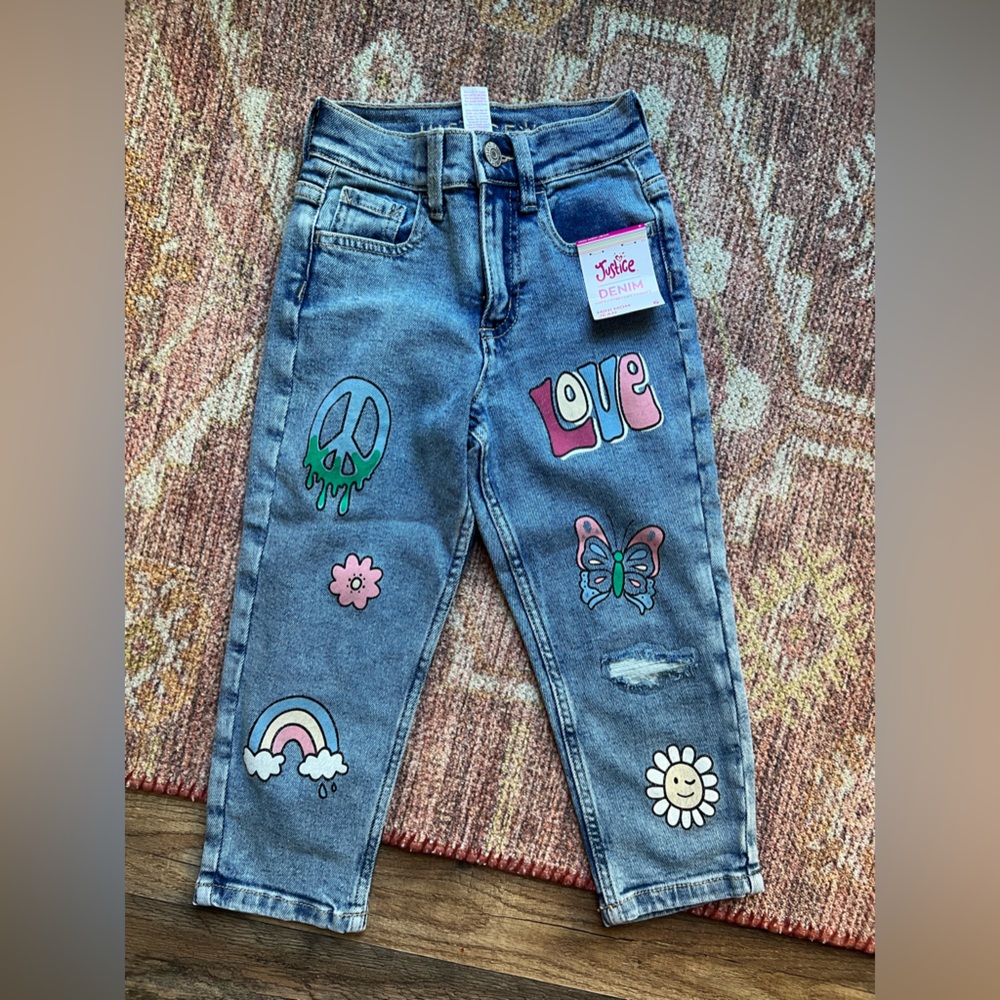 Girls mini mom jean
